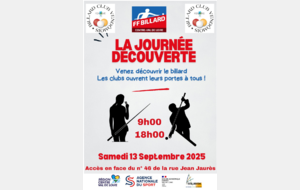 Journée découverte &quot;billard français&quot;